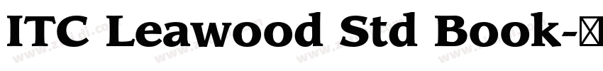 ITC Leawood Std Book字体转换